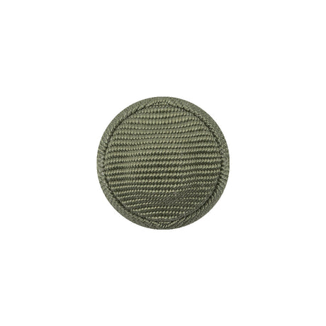 Oil Green Ottoman Fabric Covered Domed Cotton Blend Sew On Button - 25L/16mm