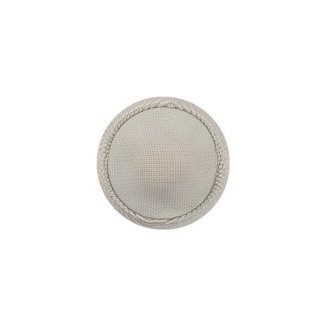 Cannoli Cream Ottoman Fabric Covered Domed Cotton Blend Sew On Button - 25L/16mm