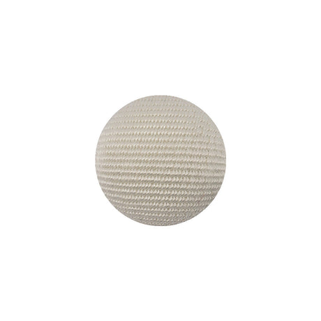 Cannoli Cream Ottoman Fabric Covered Domed Cotton Blend Sew On Button - 25L/16mm