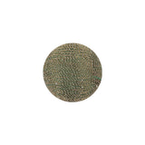 Glitteratti Lurex and Oil Green Fabric Covered Domed Sew On Button - 25L/16mm