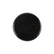 Black Patent Leather and Silk Sew On Button - 36L/23mm
