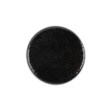 Black Patent Leather and Silk Sew On Button - 36L/23mm