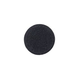 Black Fabric Covered Shallow Plate Silk Blended Sew On Button - 24L/15mm