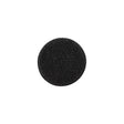 Black Chiffon Fabric Covered Smooth Top Silk and Metal Shank Back Button - 24L/15mm