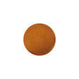 Orange Satin Covered Domed Silk and Metal Sew On Button - 25L/16mm