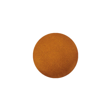 Orange Satin Covered Domed Silk and Metal Sew On Button - 25L/16mm
