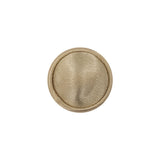 Ivory Satin Covered Domed Silk and Metal Sew On Button - 25L/16mm