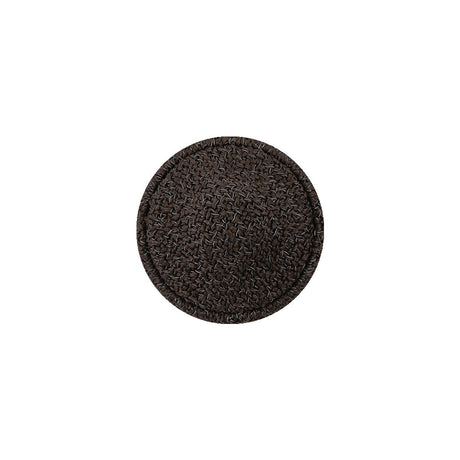 Brownie Creped Fabric Covered Domed Wool Blend Sew On Button - 25L/16mm