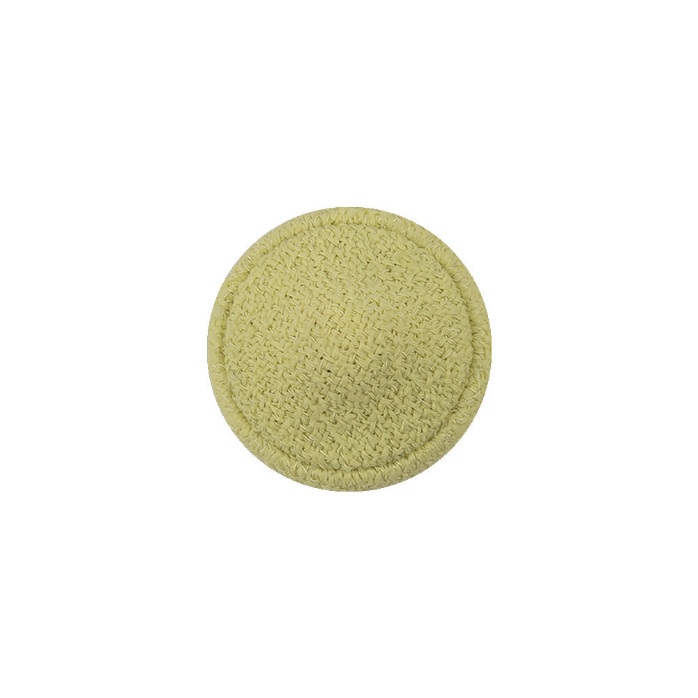 Sunshine Creped Fabric Covered Domed Wool Blend Sew On Button - 25L/16mm