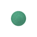 Green Pastures Creped Fabric Covered Domed Wool Blend Sew On Button - 25L/16mm