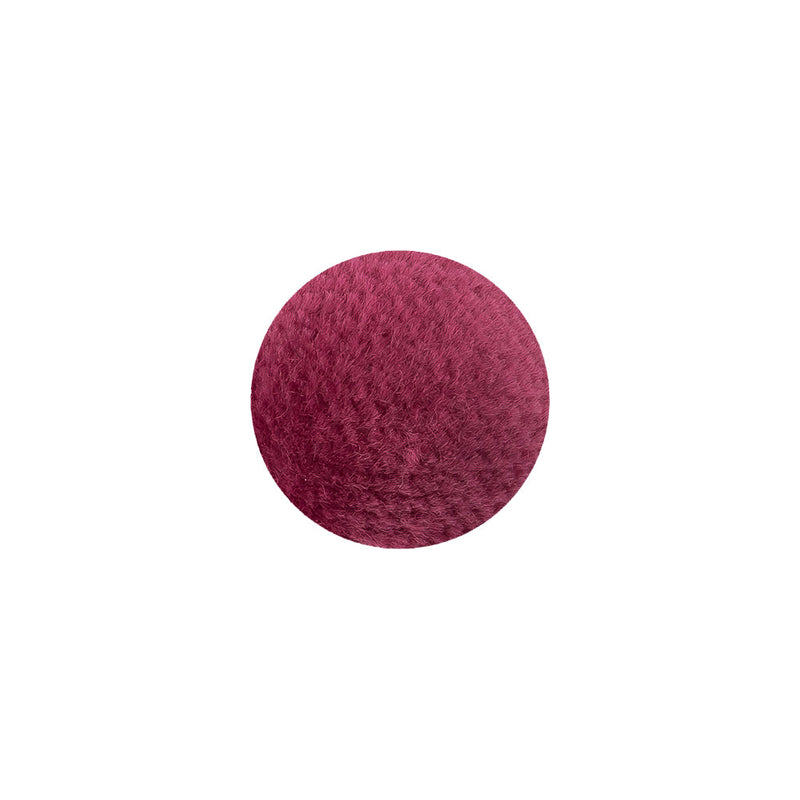 Plump Pink Velvet Covered Domed Rayon Blend Sew On Button - 22L/14mm
