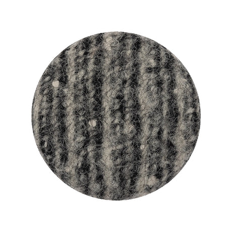 Black, Agate Gray and White Tweed Fabric Covered Wool and Metal Shank Back Button - 44L/28mm