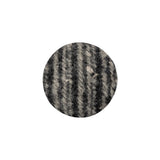 Black, Agate Gray and White Tweed Fabric Covered Wool and Metal Shank Back Button - 32L/20mm