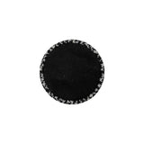 Black and White Houndstooth Fabric Covered Silk, Wool and Metal Sew On Button - 30L/19mm