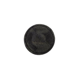 Storm Gray Jacquard Fabric Covered Domed Cotton and Metal Sew On Button - 24L/15mm