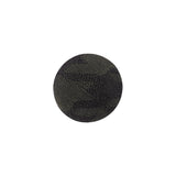 Storm Gray Jacquard Fabric Covered Domed Cotton and Metal Sew On Button - 24L/15mm