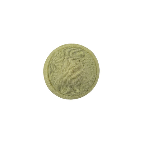 Young Wheat Jacquard Fabric Covered Domed Cotton and Metal Sew On Button - 24L/15mm