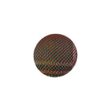 Red, Blue and Yellow Checks Dobby Fabric Covered Domed Cotton and Metal Sew On Button - 24L/15mm