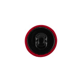 Red Chiffon Fabric Covered Smooth Top Silk Blended Sew On Button - 24L/15mm