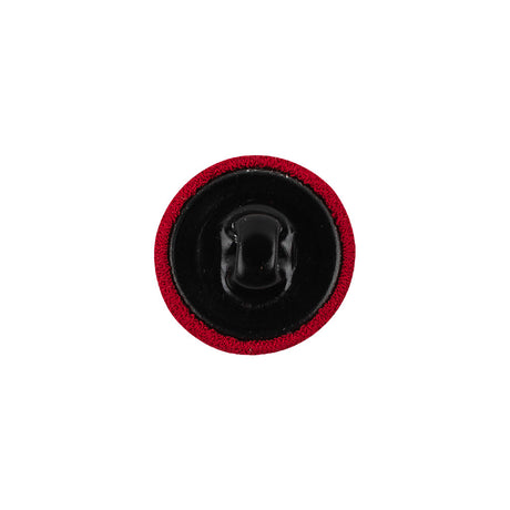 Red Chiffon Fabric Covered Smooth Top Silk Blended Sew On Button - 24L/15mm