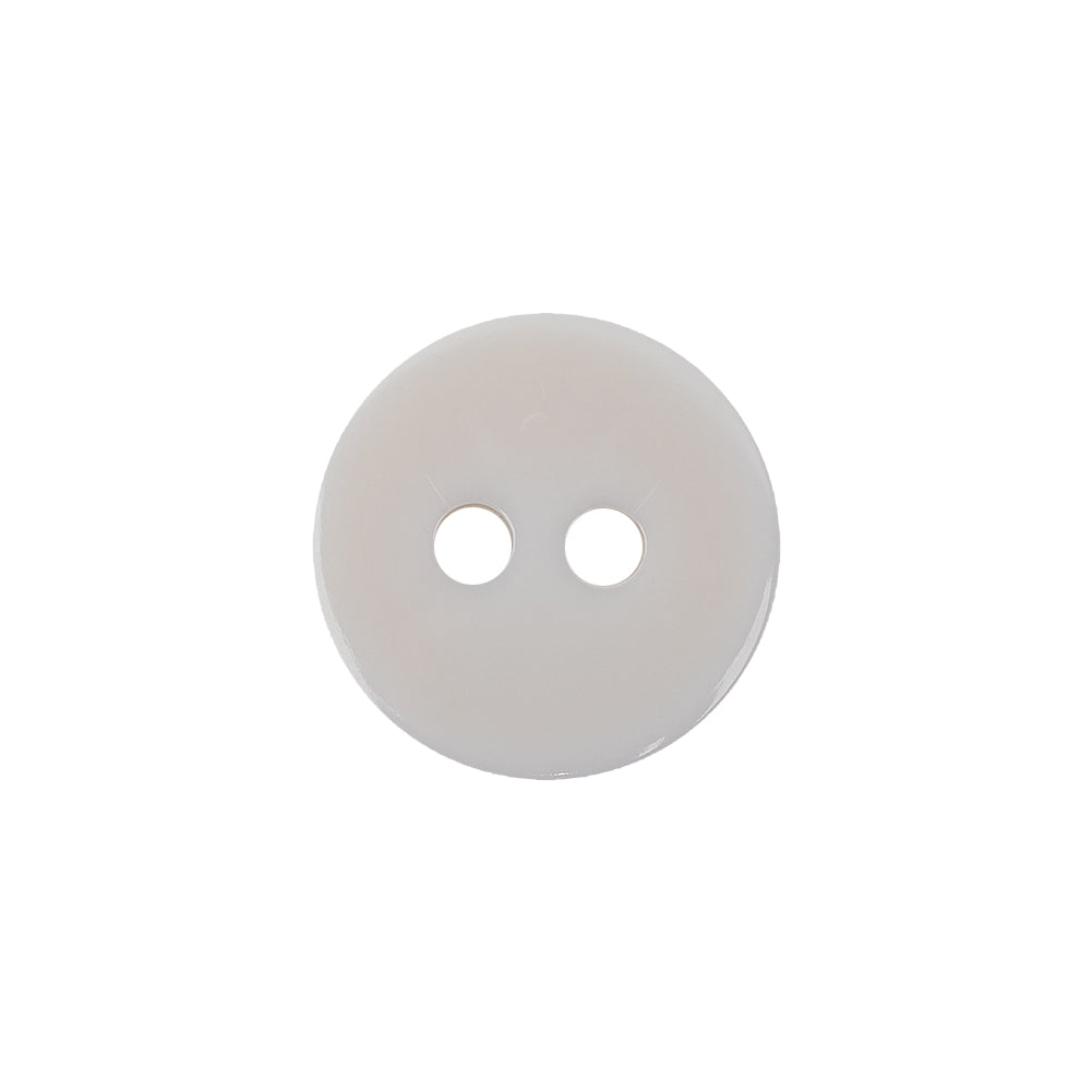 Italian Sunny Side Up and White Two Hole Plastic Button - 28L/18mm