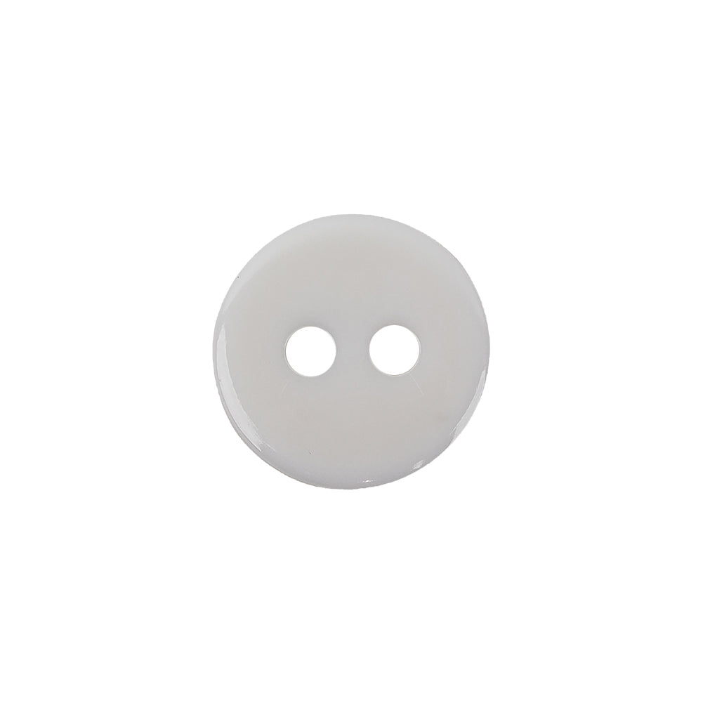 Italian Sunny Side Up and White Two Hole Plastic Button - 24L/15mm