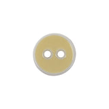 Italian Sunny Side Up and White Two Hole Plastic Button - 24L/15mm