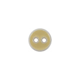 Italian Sunny Side Up and White Two Hole Plastic Button - 18L/11.5mm
