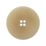 Natural Four Hole Low Convex Plastic Coat Button - 44L/28mm