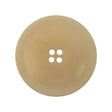 Natural Four Hole Low Convex Plastic Coat Button - 44L/28mm