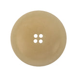 Natural Four Hole Low Convex Plastic Coat Button - 44L/28mm