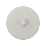 Italian Milk White Circle in a Circle Plastic Coat Button - 44L/28mm
