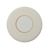 Italian Milk White Circle in a Circle Plastic Coat Button - 44L/28mm