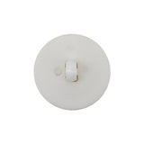 Italian Milk White Circle in a Circle Plastic Coat Button - 36L/23mm