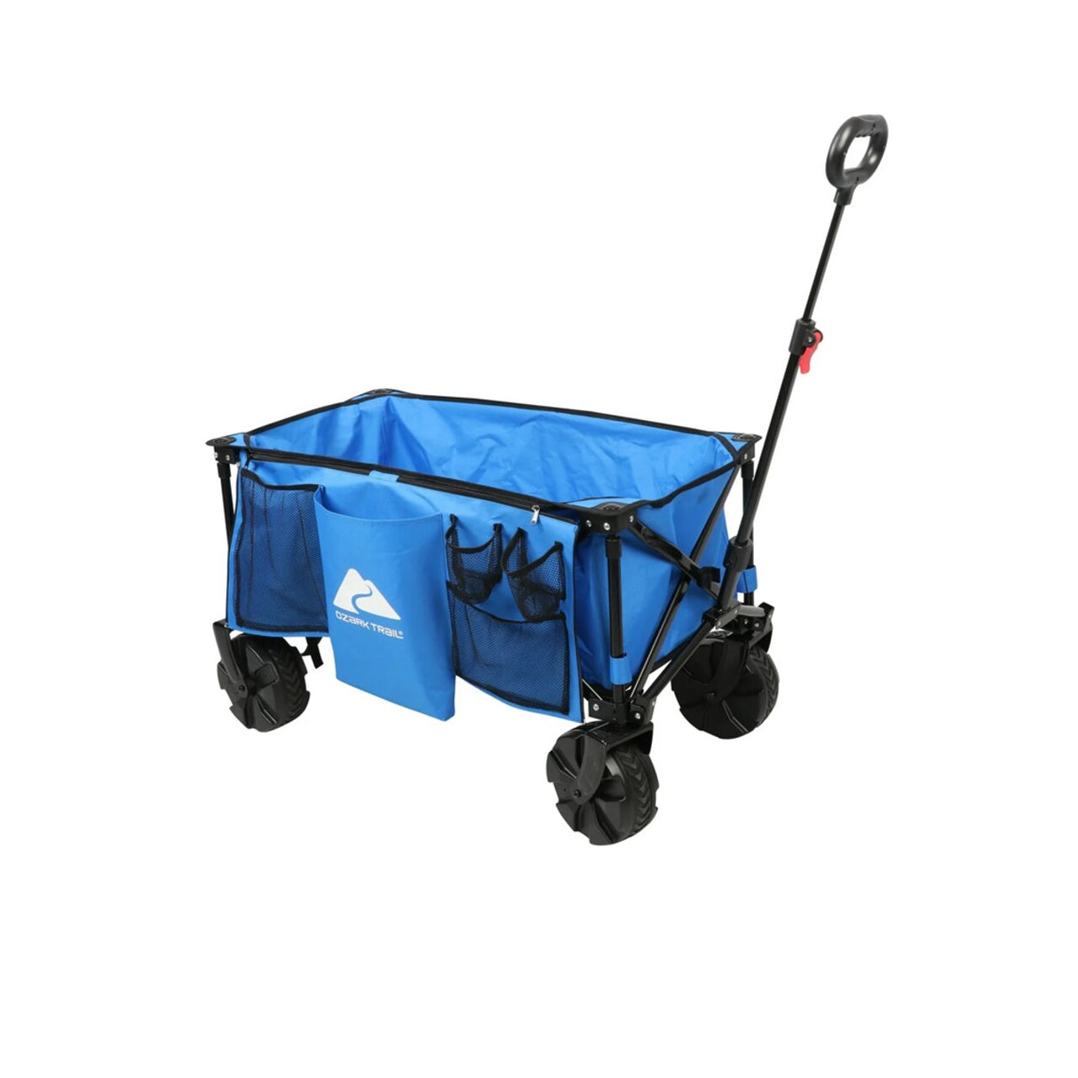 Ozark Trail TR-21727-1P Camping All-Terrain Folding Wagon – Oversized Wheels, Blue