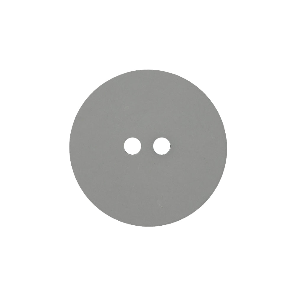 Silver Mirror Backed Two Hole Smooth Top Button - 36L/23mm