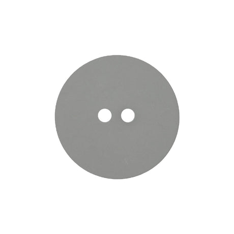 Silver Mirror Backed Two Hole Smooth Top Button - 36L/23mm