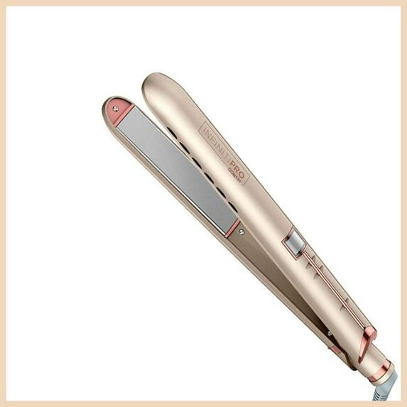 Conair 76858111 InfinitiPro Frizz Free Titanium Ceramic Flat Iron – 1 Inch