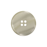 Ivory Iridescent Four Hole Smooth Top Plastic Button - 36L/23mm