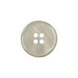 Ivory Iridescent Four Hole Smooth Top Plastic Button - 32L/20mm