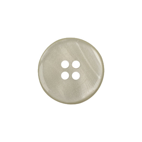 Ivory Iridescent Four Hole Smooth Top Plastic Button - 32L/20mm