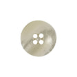 Ivory Iridescent Four Hole Smooth Top Plastic Button - 32L/20mm