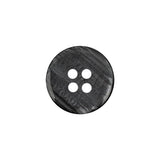 Smoke Iridescent Four Hole Smooth Top Plastic Button - 28L/18mm