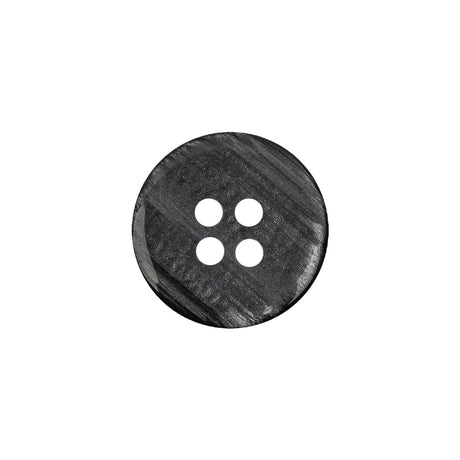 Smoke Iridescent Four Hole Smooth Top Plastic Button - 28L/18mm