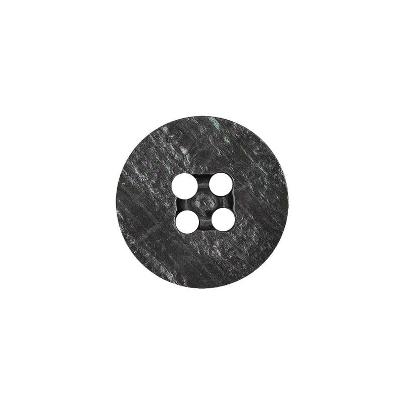 Smoke Iridescent Four Hole Smooth Top Plastic Button - 28L/18mm
