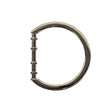 Nickel Cast Metal Rounded D-Ring - 25mm
