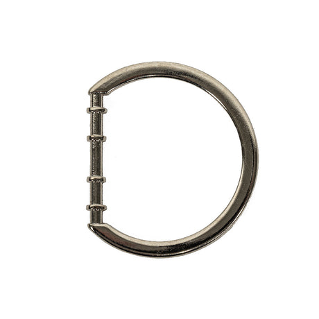 Nickel Cast Metal Rounded D-Ring - 25mm