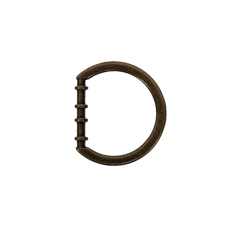 Bronze Cast Metal Rounded D-Ring - 20mm