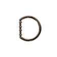 Nickel Cast Metal Rounded D-Ring - 20mm