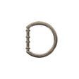 Matte Nickel Cast Metal Rounded D-Ring - 20mm